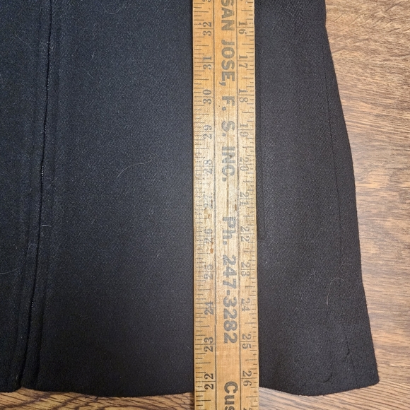 Harris/Wallace Wool Blend Full Zip Front Black Jacket Size 8 - Picture 8 of 9